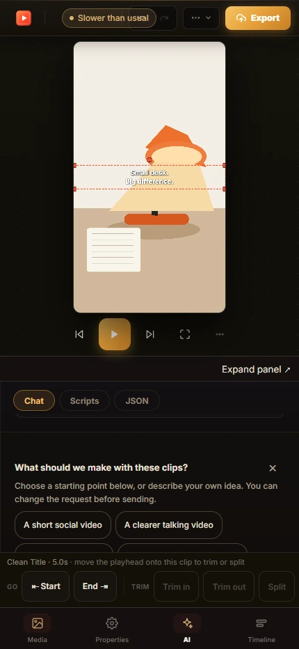 Find the same task on a phone: actual Vidmoat phone browser screenshot