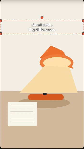 Move into open space: actual Vidmoat editor screenshot